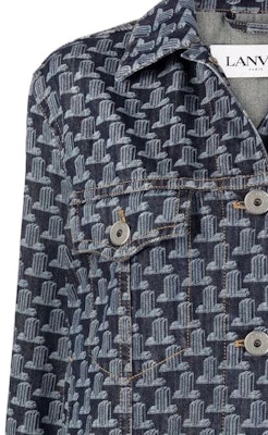 (W) Chaqueta Vaquera Gris Azul Lanvin SS22 con Logo Clásico. RW-JA0092-D041-P2229 Details for (W) Chaqueta Vaquera Gris Azul Lanvin SS22 con Logo Clásico. RW-JA0092-D041-P2229