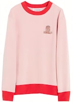 (Women) Lanvin SS22 Patterned Pink Crewneck Sweatshirt for Women. RW-SS9006-J186-P22 (Women) Lanvin SS22 Patterned Pink Crewneck Sweatshirt for Women. RW-SS9006-J186-P22