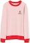 Order (W) ランバン SS22 レディース ピンク柄クルーネックスウェットシャツ RW-SS9006-J186-P22