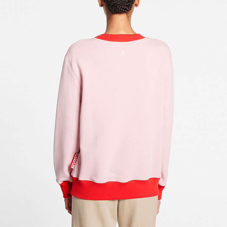 Shop (W) ランバン SS22 レディース ピンク柄クルーネックスウェットシャツ RW-SS9006-J186-P22