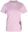 Buy (W) Lanvin SS22 Kaos Wanita Pink Crewneck dengan Cetak Samping. RWTS0042-J249E22