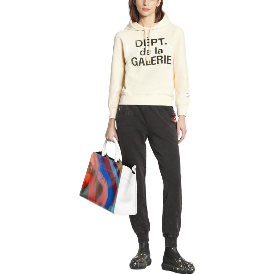 Lookbook (Women) Lanvin SS23  Letter Print Hoodie Off-White. RW-HOG003-J069-P22S1