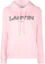 Order (W) Lanvin SS23 刺繡Logo粉色連帽長袖上衣 RWHO0003J209P2350