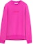 Buy (W) Lanvin SS24 Sudadera Rosa de Mujer Manga Larga Cuello Redondo Color Sólido RW-SS0006-J134