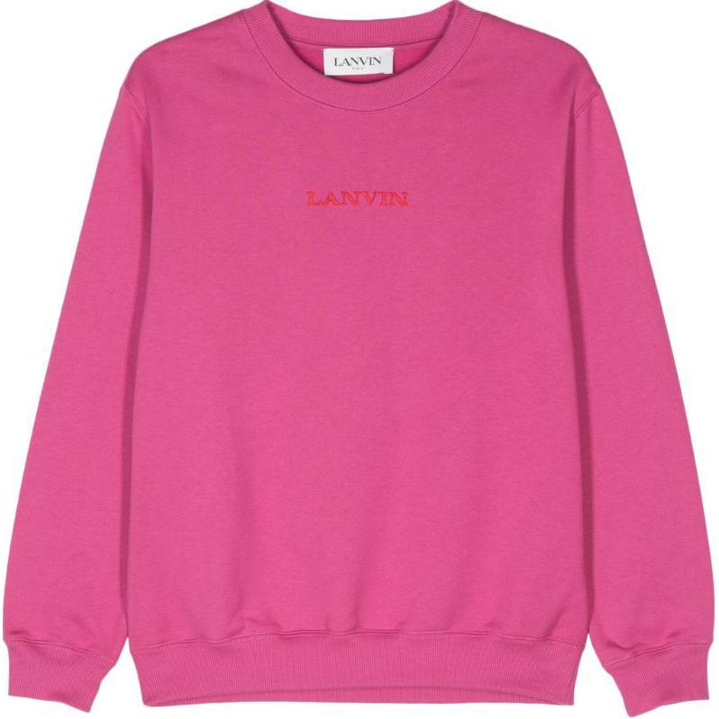 Order (W) Lanvin SS24 Sudadera Rosa de Mujer Manga Larga Cuello Redondo Color Sólido RW-SS0006-J134