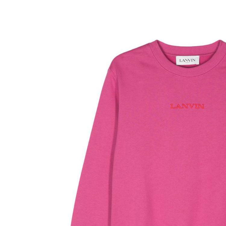 Details for (W) Lanvin SS24 Sudadera Rosa de Mujer Manga Larga Cuello Redondo Color Sólido RW-SS0006-J134