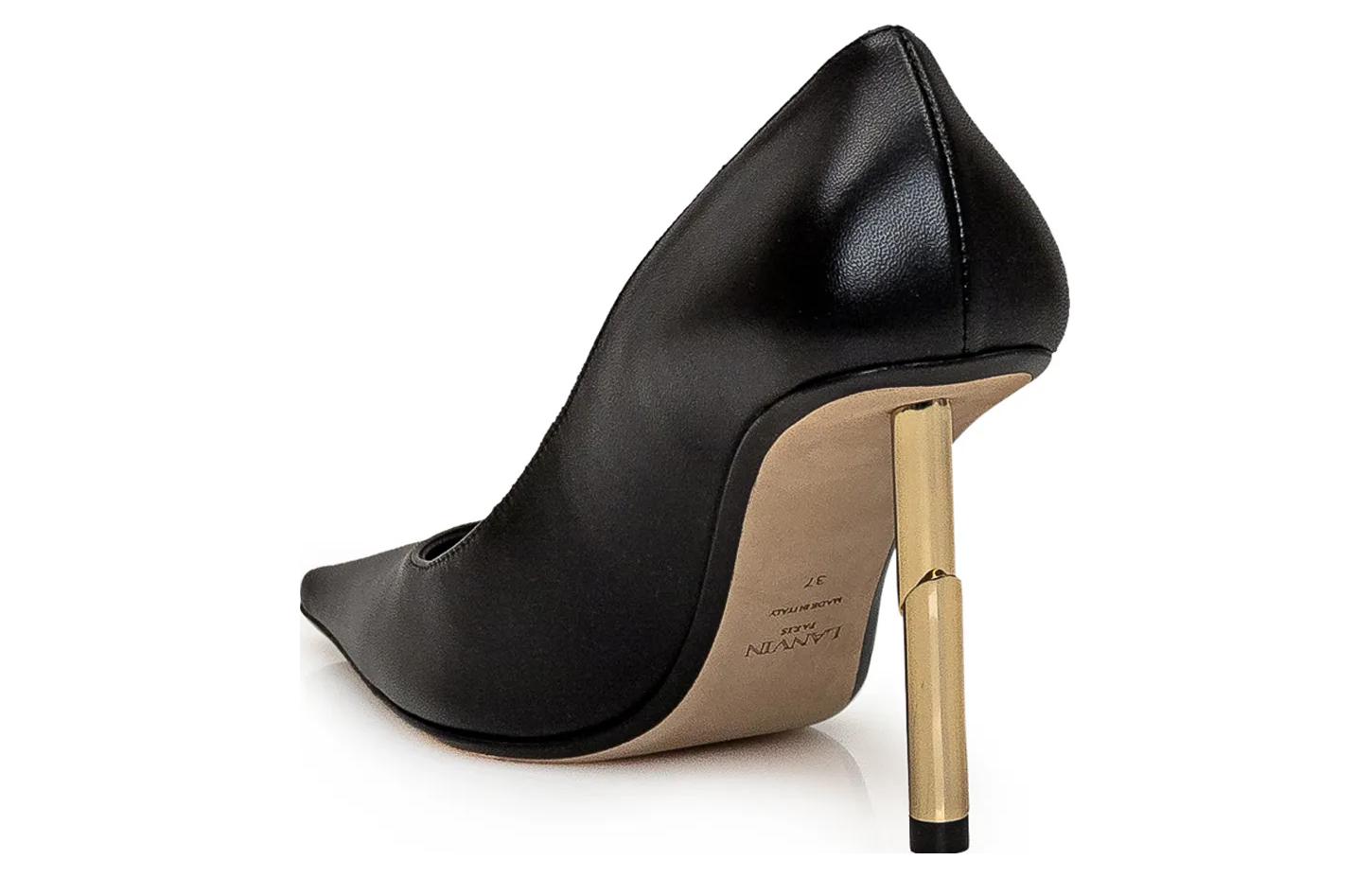 Shop (W) Lanvin Stiletto Enkellaarsje ''Zwart'' FW-PUSP0H-NAPA-A2310