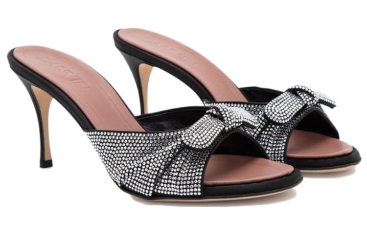 Order (W) (女性用) ランバン スティレットサンダル 'ブラックシルバー' FW-SACN00-RAST-P23 FW-SACN00-RAST-P23