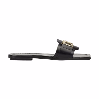 (W) Lanvin Swan Slide 'Black'