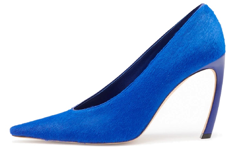 (Women) Lanvin Swing Stiletto Heels 'Blue Pony Hair' FW-PUSP00-PONY-P2324236