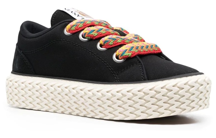 (W) Lanvin Thick Sole Fashion Sneakers 'Black' 圖 2