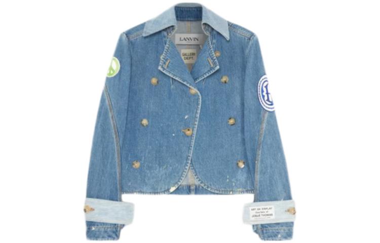 (Women) Lanvin Gallery Dept.  Double-Breasted Denim Jacket Blue SS22 Collaboration RW-JAG152-D024-P22S1 圖 2