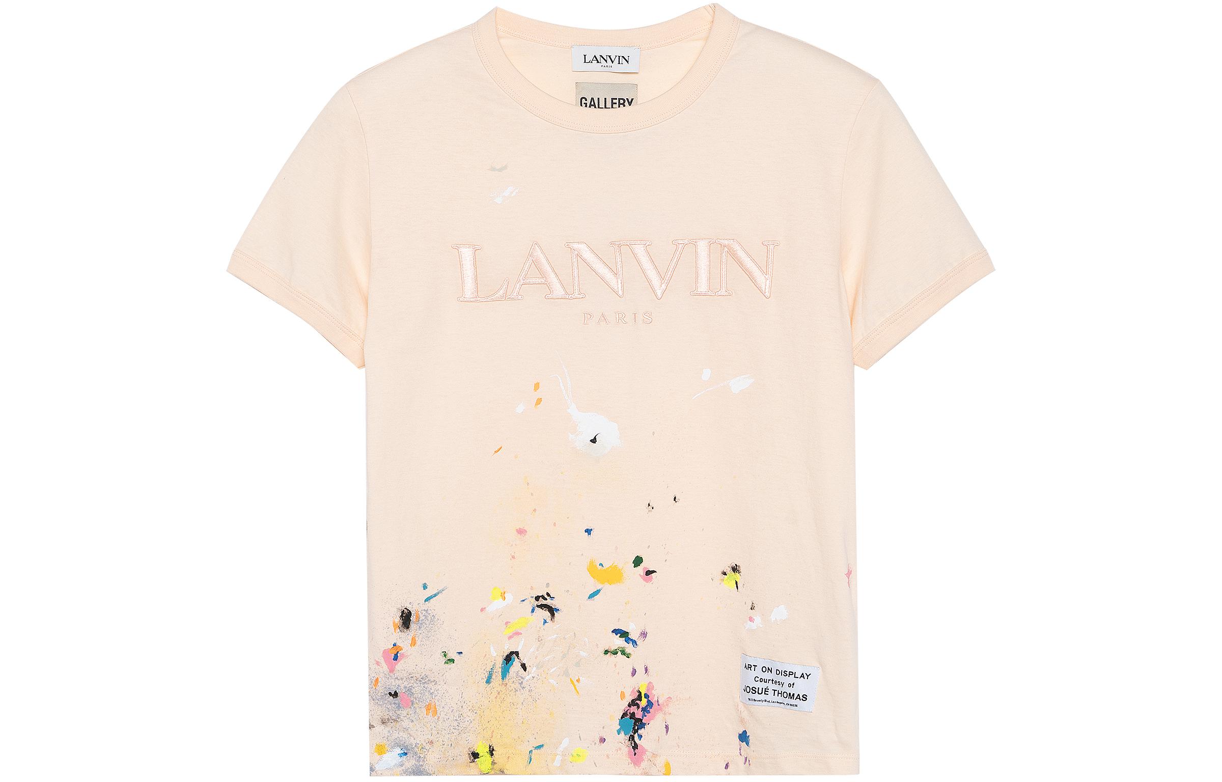 Order (W) Lanvin x Gallery Dept. II SS22 Beige Kaos Crewneck Bordir Katun RU-TSG007-J007-P22S1