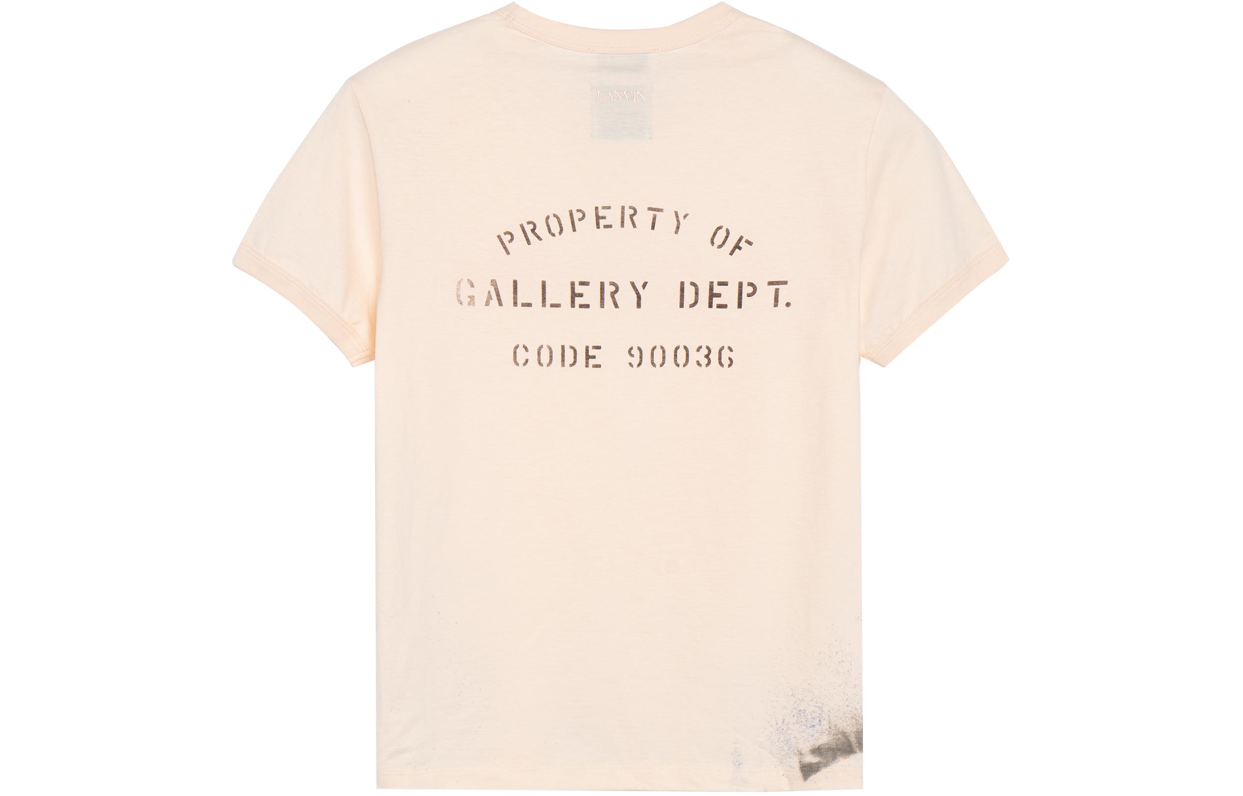 Lookbook (W) Lanvin x Gallery Dept. II SS22 Beige Kaos Crewneck Bordir Katun RU-TSG007-J007-P22S1