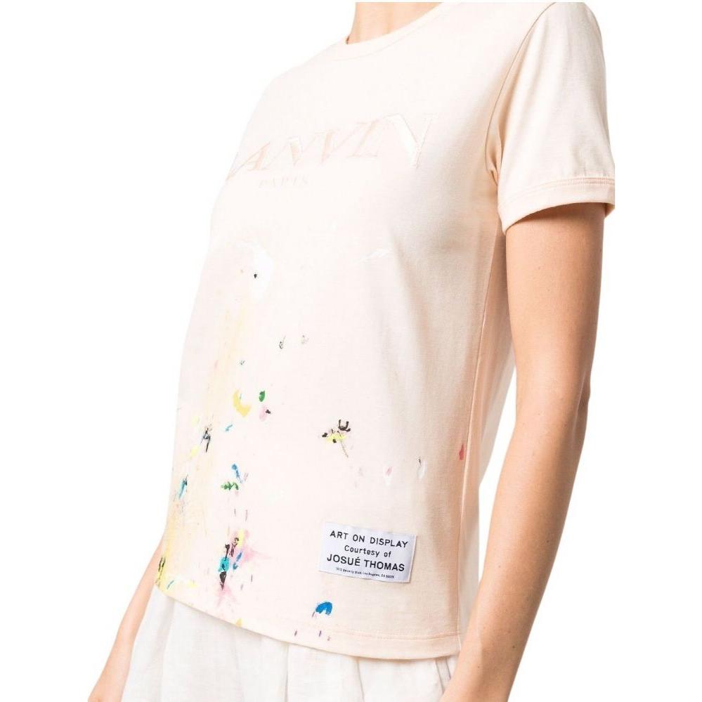 Details for (W) Lanvin x Gallery Dept. II SS22 Beige Kaos Crewneck Bordir Katun RU-TSG007-J007-P22S1