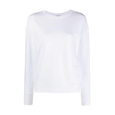 (Women) Lauren Ralph Lauren Embossed Logo Terry Sweatshirt White SS22 Edition 200837761-003