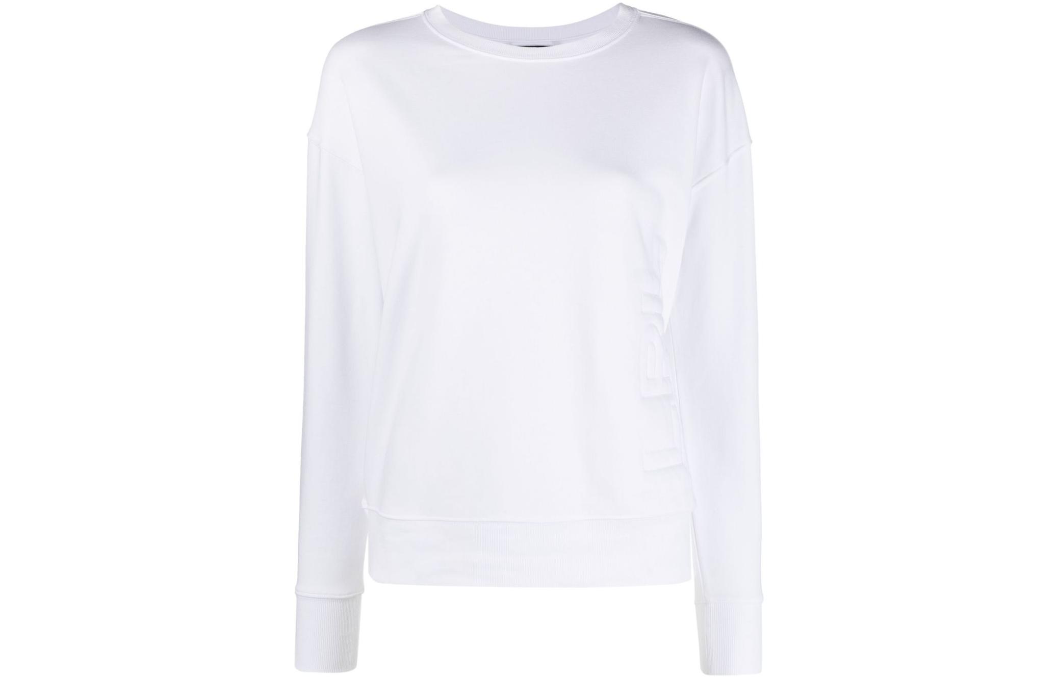 (Women) Lauren Ralph Lauren Embossed Logo Terry Sweatshirt White SS22 Edition 200837761-003 圖 2