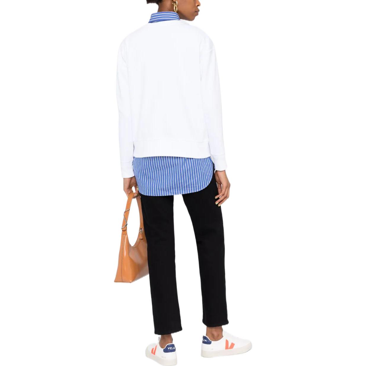 (Women) Lauren Ralph Lauren Embossed Logo Terry Sweatshirt White SS22 Edition 200837761-003 圖 4