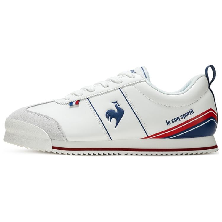 (Women) Le Coq Sportif White/Blue/Red Casual Low-Top Sneakers - Lightweight & Non-Slip L241WCNS0123AAD