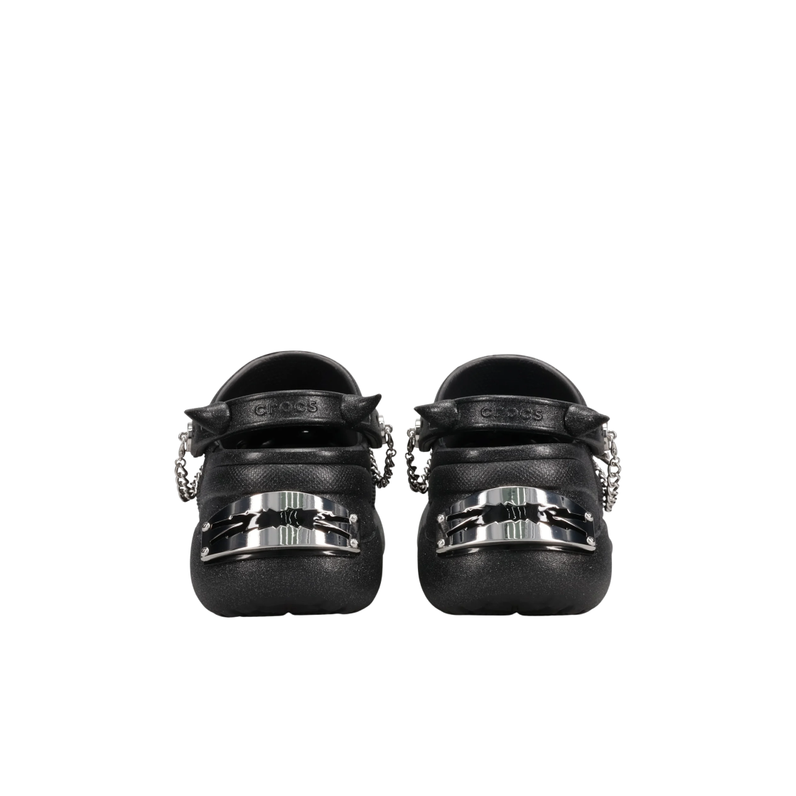 Lookbook (W) LE SSERAFIM × クロックス クラシック ベイ クロッグ グリッター ブラック 212454-9DO