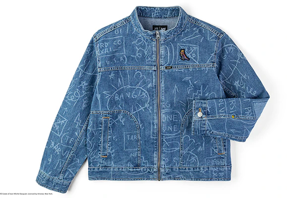 (Women) Lee x Basquiat SS24 Laser Print Relaxed Jacket in Medium Blue LWT0077586VG00FA05892 Buy (Women) Lee x Basquiat SS24 Laser Print Relaxed Jacket in Medium Blue LWT0077586VG00FA05892