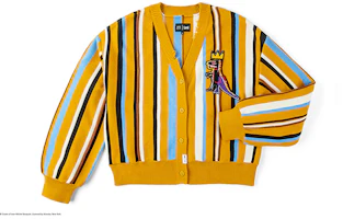 (Women) Lee x Basquiat SS24 Yellow Colorful Striped Knit Sweater LWT007762200075A05171 (Women) Lee x Basquiat SS24 Yellow Colorful Striped Knit Sweater LWT007762200075A05171