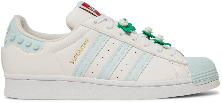 Women LEGO x adidas Superstar Clear White Ice Mint GX7206