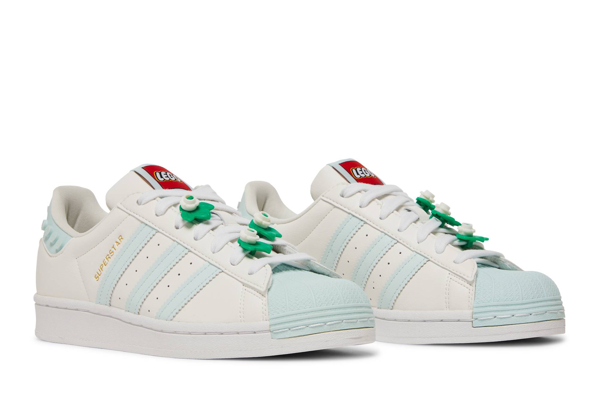 Cheap (W) LEGO x adidas Superstar 'Blanco Claro y Menta Helada' GX7206