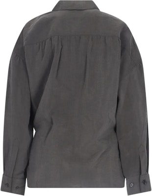 (W) Lemaire 不對稱褶皺長袖襯衫棕色 春夏款 SH1141-LF1308-BR507 Lookbook (W) Lemaire 不對稱褶皺長袖襯衫棕色 春夏款 SH1141-LF1308-BR507