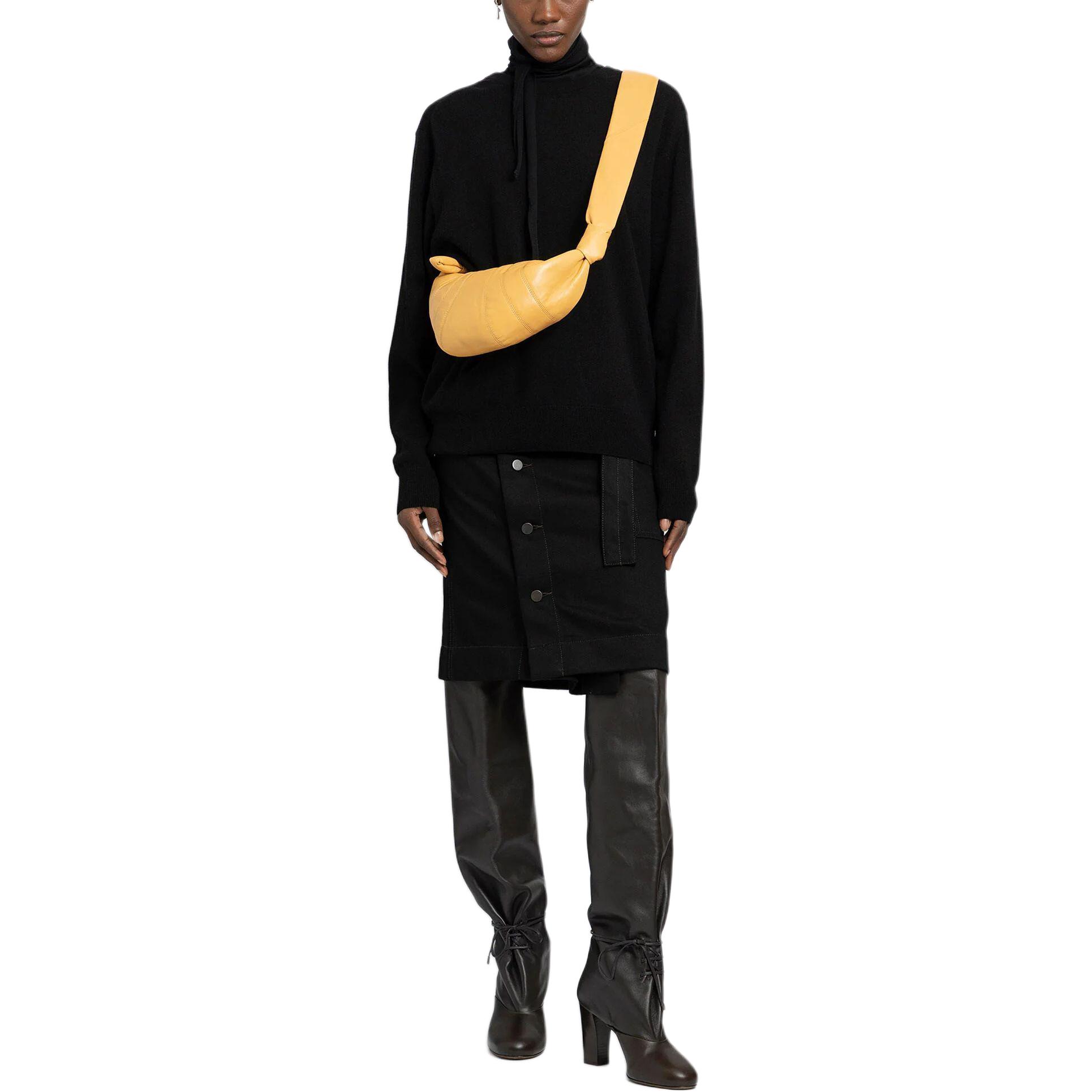 Purchase (W) Lemaire 黑色按鈕點綴休閒裙 SK1024LD1004-BK999