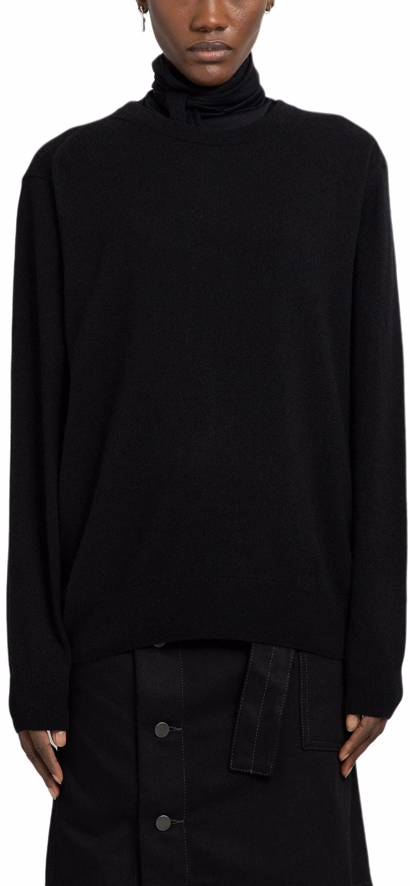 women-lemaire-black-high-neck-oversized-knit-sweater-pullover-plain-design-to-1083-lk-1014-bk-999