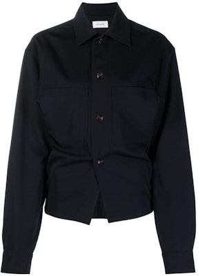 (W) Lemaire 黑色長袖單排釦休閒襯衫 SH1000LF1042 Order (W) Lemaire 黑色長袖單排釦休閒襯衫 SH1000LF1042