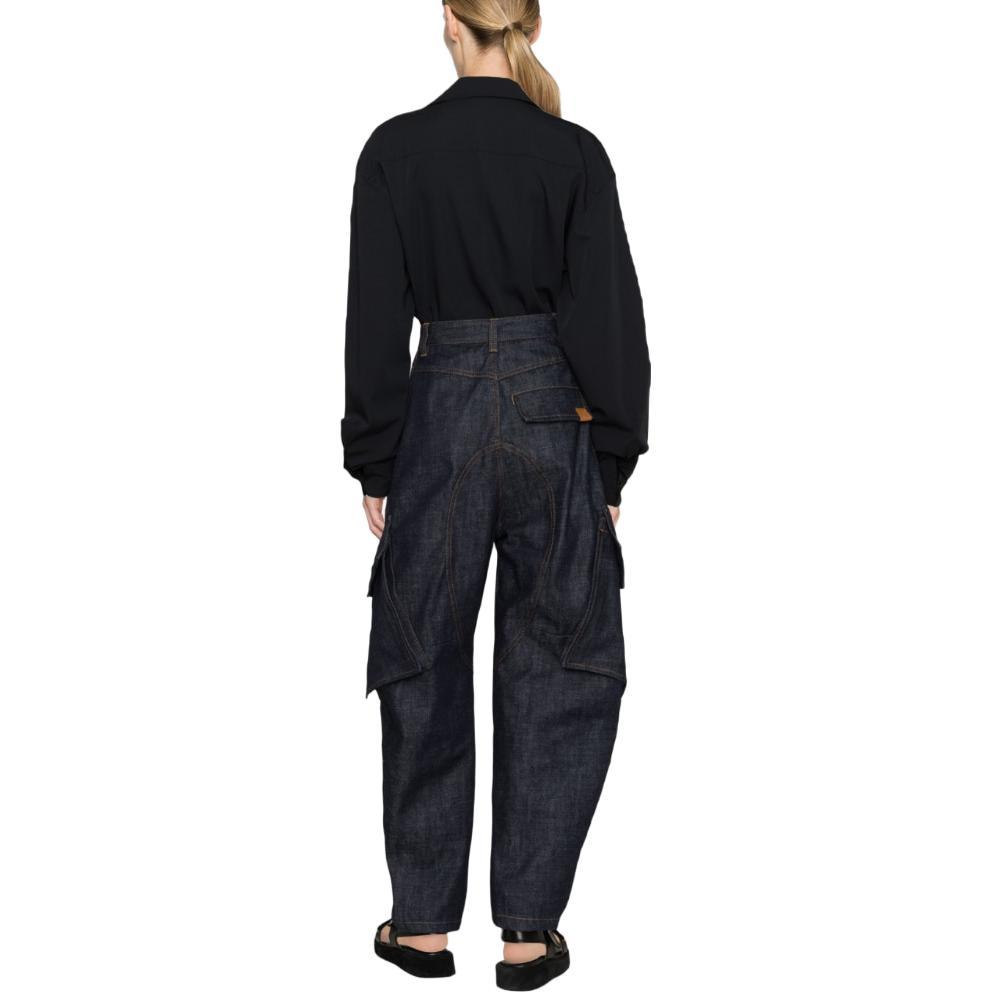 Shop (W) Lemaire 黑色長袖單排釦休閒襯衫 SH1000LF1042