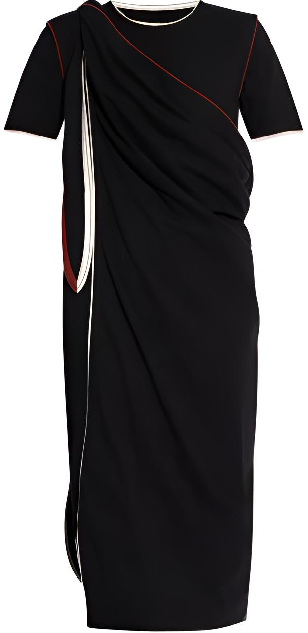 women-lemaire-black-striped-short-sleeve-midi-dress-dr-1044-lj-1010-bk-999