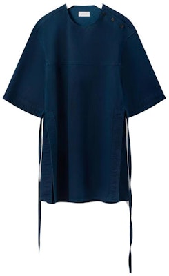 (W) Lemaire Kemeja-T Kotak Lengan Pendek Sisi Berbelah Biru. TO1129LD1002BL800 Buy (W) Lemaire Kemeja-T Kotak Lengan Pendek Sisi Berbelah Biru. TO1129LD1002BL800