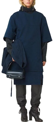 (W) Lemaire Kemeja-T Kotak Lengan Pendek Sisi Berbelah Biru. TO1129LD1002BL800 Shop (W) Lemaire Kemeja-T Kotak Lengan Pendek Sisi Berbelah Biru. TO1129LD1002BL800