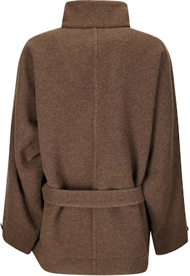 (W) Lemaire 棕色羊毛立領長袖大衣 CO1092LF1117-MU194 Lookbook (W) Lemaire 棕色羊毛立領長袖大衣 CO1092LF1117-MU194