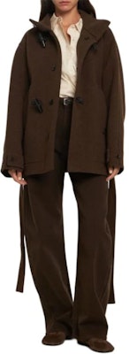 (W) Lemaire 棕色羊毛立領長袖大衣 CO1092LF1117-MU194 Shop (W) Lemaire 棕色羊毛立領長袖大衣 CO1092LF1117-MU194