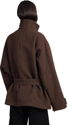 (W) Lemaire 棕色羊毛立領長袖大衣 CO1092LF1117-MU194 Cheap (W) Lemaire 棕色羊毛立領長袖大衣 CO1092LF1117-MU194