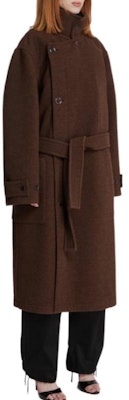 (W) Lemaire Kot Panjang Perang Ala Chic Musim Luruh/Musim Sejuk. CO1090LF1117-MU194 Details for (W) Lemaire Kot Panjang Perang Ala Chic Musim Luruh/Musim Sejuk. CO1090LF1117-MU194