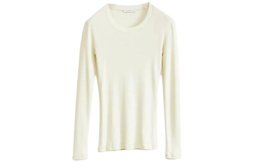 Order (W) Lemaire 羅紋長袖圓領T恤 米白色 TO1147LJ1017YE500