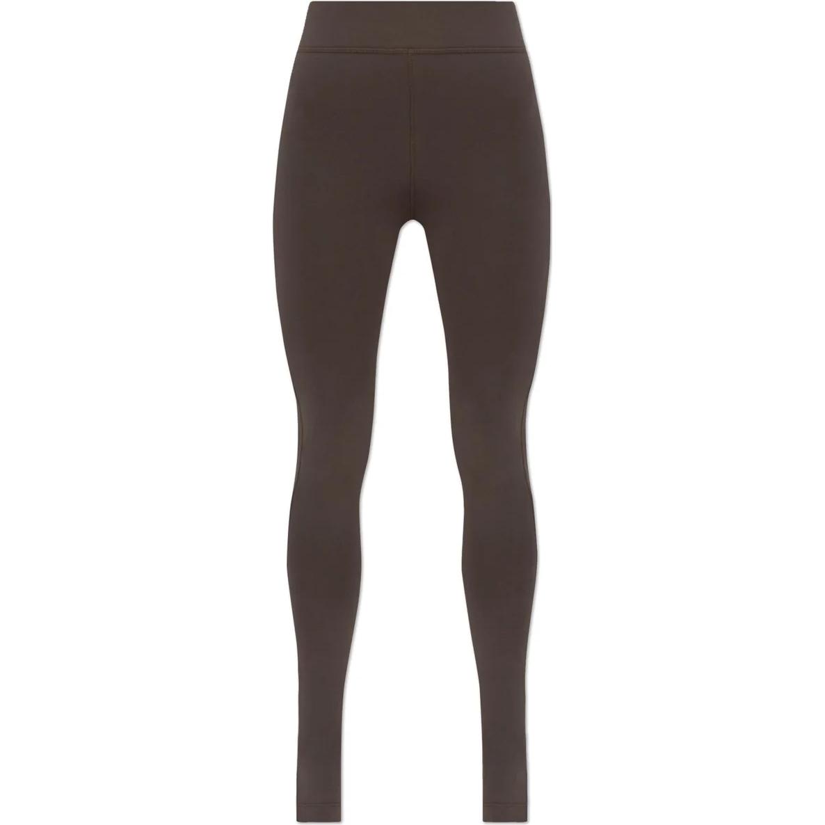(Women) Lemaire  Slim Fit Elastic Leggings Deep Brown Solid Color. PA1144LJ1023-BR495