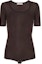 Buy (W) Lemaire 修身圓領短袖T恤 棕色 TO1158-LK1017-BR490