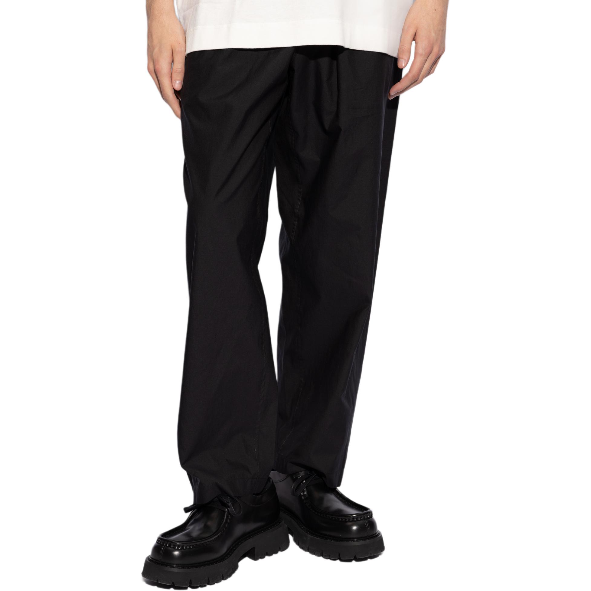 Lookbook (W) Lemaire 中腰鬆款彈性直筒長褲 黑色 PA1047LF1209-BK999