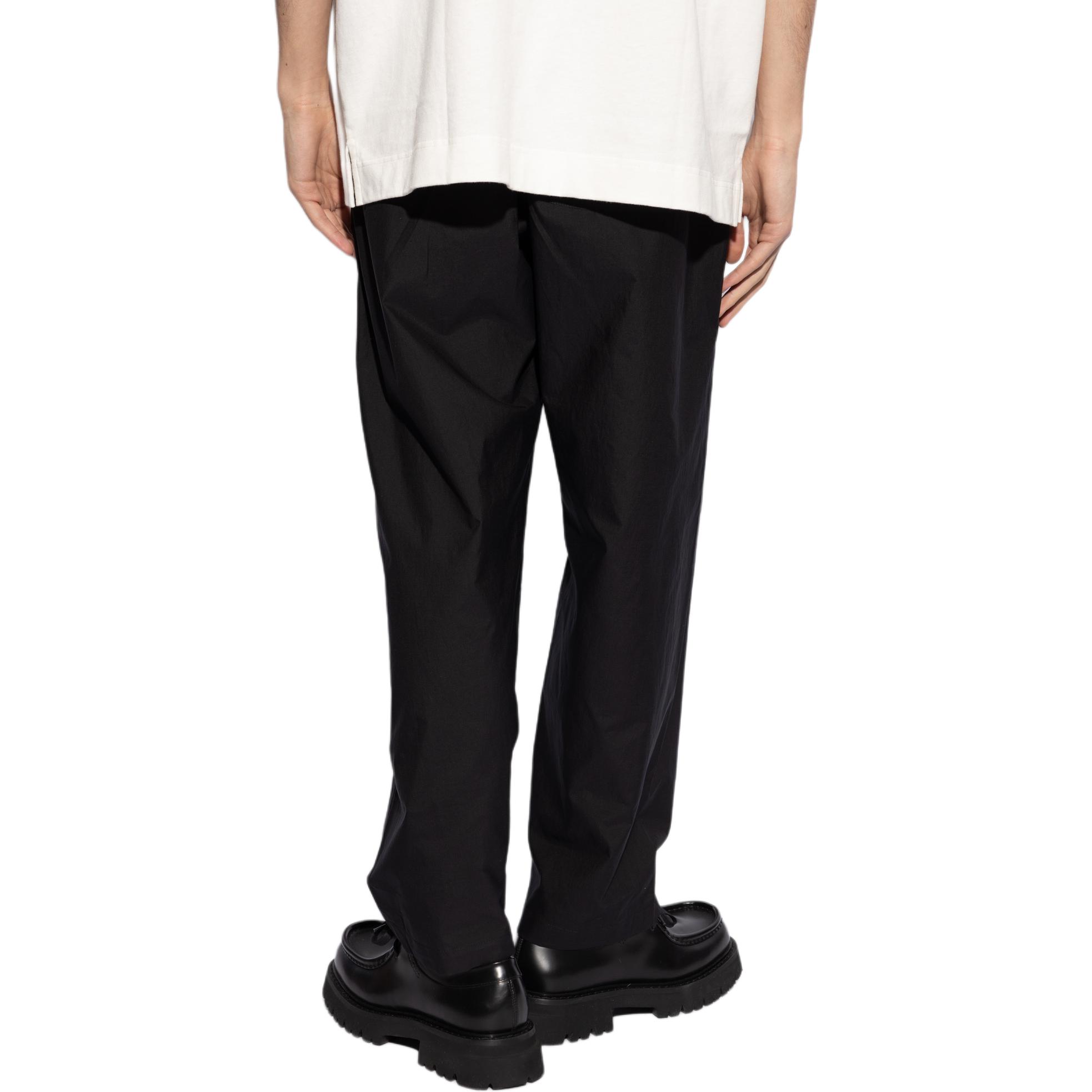 Shop (W) Lemaire 中腰鬆款彈性直筒長褲 黑色 PA1047LF1209-BK999