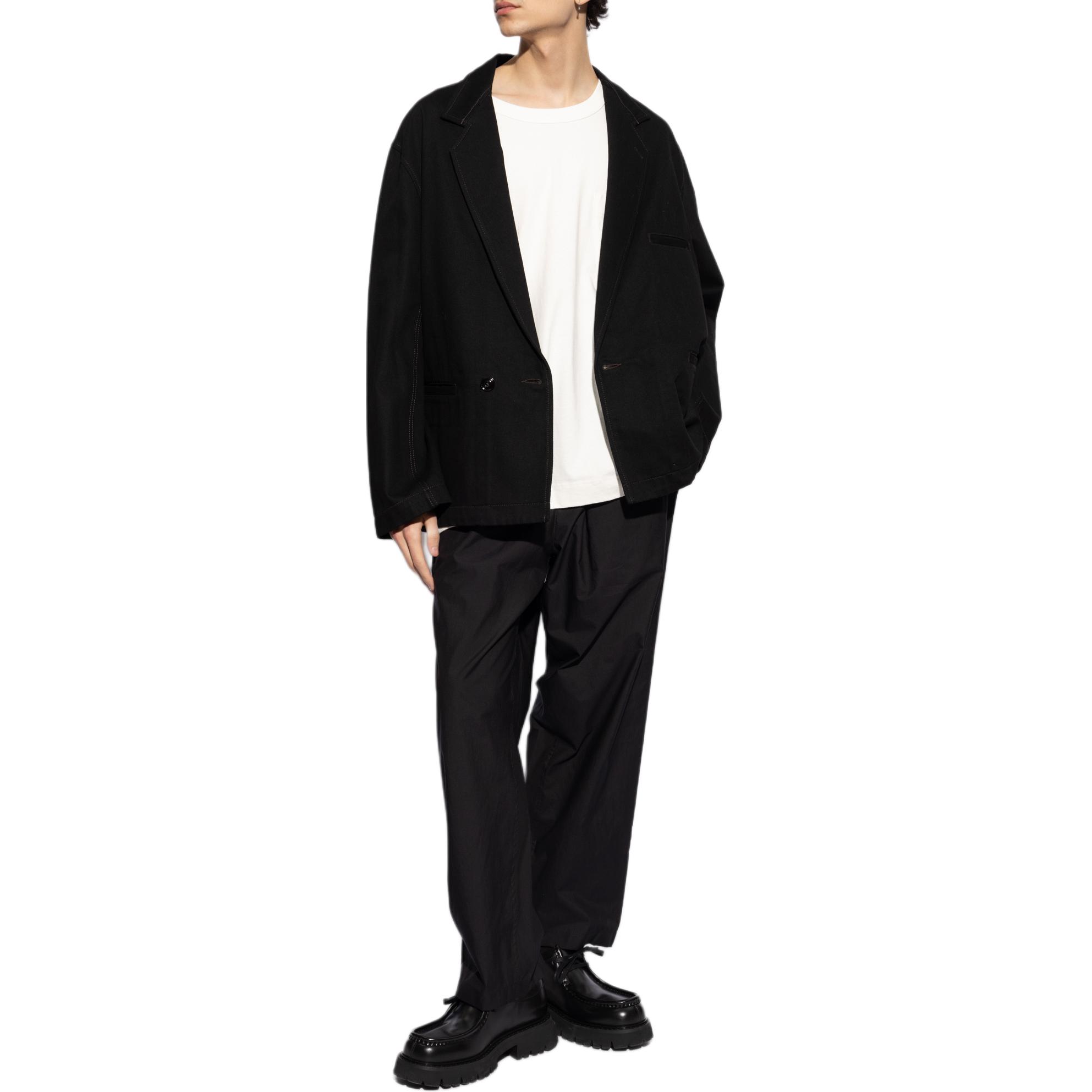 Sizing (W) Lemaire 中腰鬆款彈性直筒長褲 黑色 PA1047LF1209-BK999