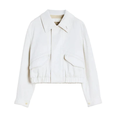 (Women) Lemaire White Solid Color Loose Fit Long Sleeve Jacket. OW1149LF1365-WH014