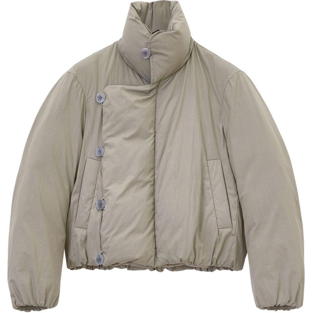 Order (W) Lemaire 灰色高領扣式短版外套 OW1084LF1156-GR685