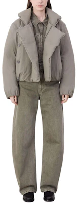 (W) Lemaire 灰色高領扣式短版外套 OW1084LF1156-GR685 Lookbook (W) Lemaire 灰色高領扣式短版外套 OW1084LF1156-GR685