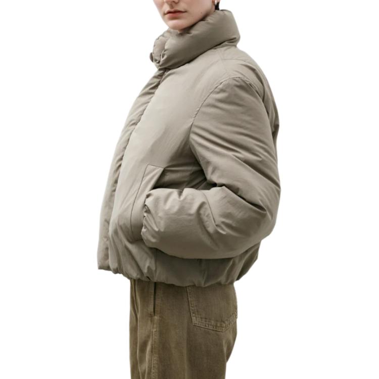 Purchase (W) Lemaire 灰色高領扣式短版外套 OW1084LF1156-GR685